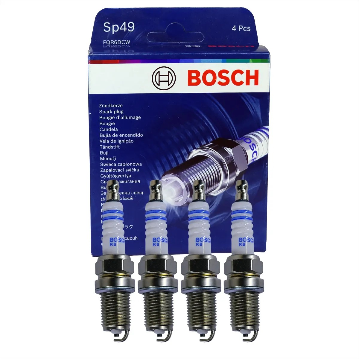 Kit 4 Vela de Ignição - Bosch - F 000 KE0 P49