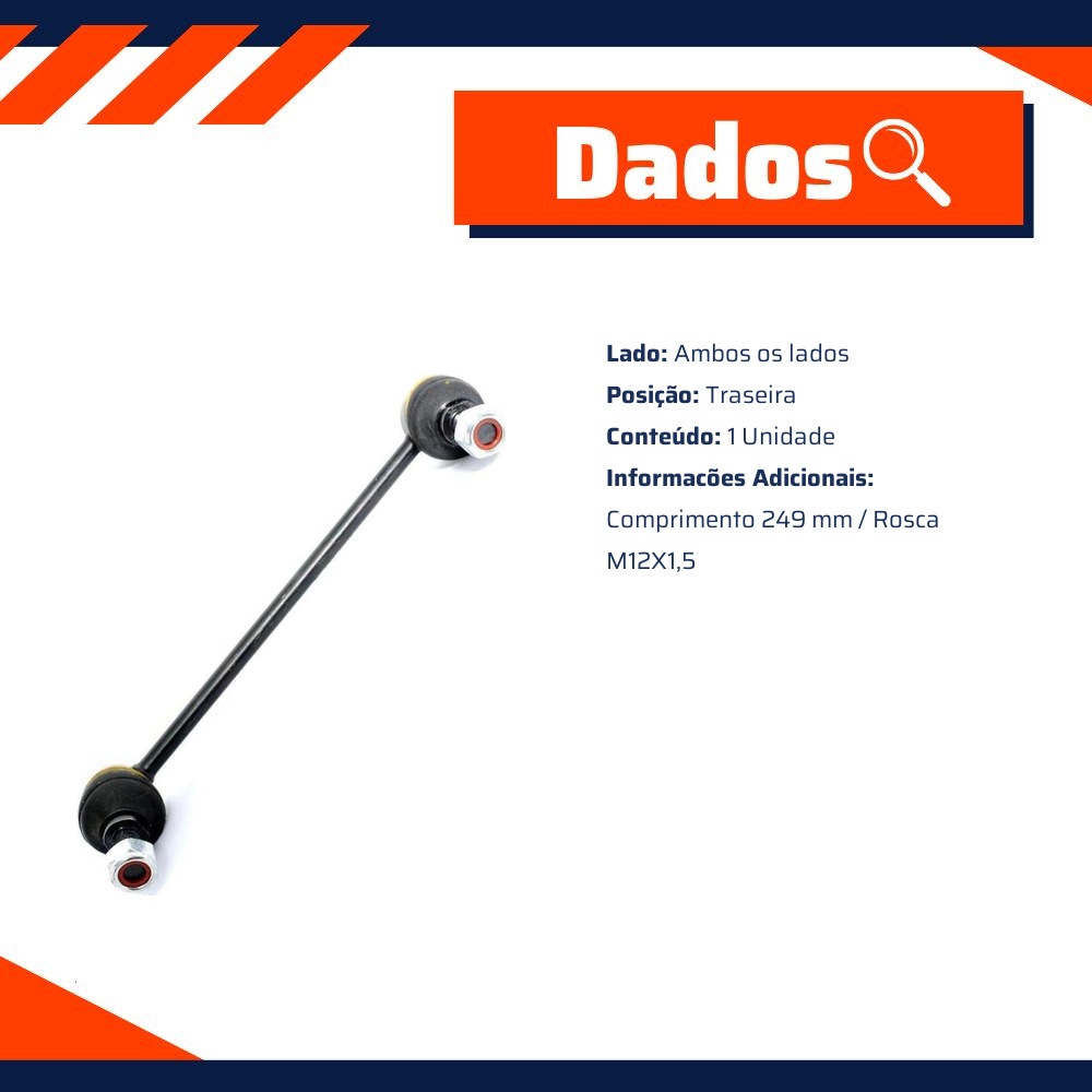 Bieleta Traseira Direita ou Esquerda para Hyundai Tucson e KIA Sportage - TRW - JTSB0163
