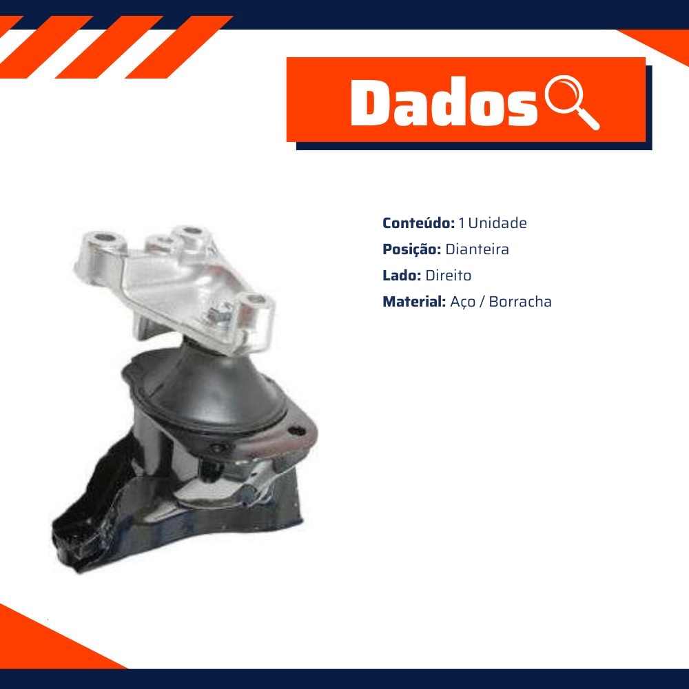 Coxim Motor Dianteiro Direito para Honda Civic - Monroe Axios - LT70036