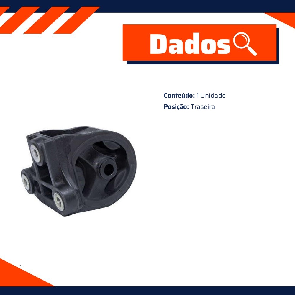 Coxim Motor Traseiro para Honda Civic - Monroe Axios - LT70031