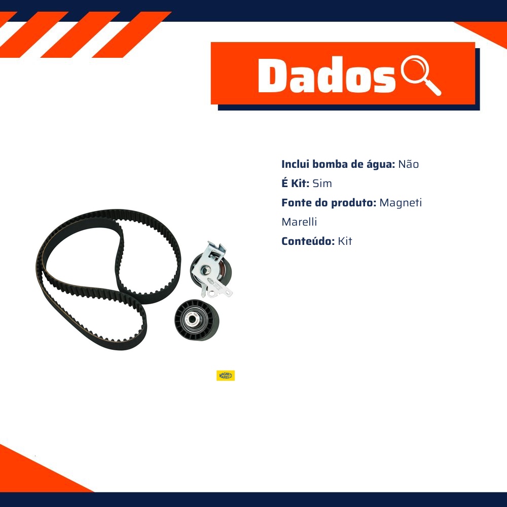 Kit Correia Dentada Sincronizadora - Magneti Marelli - KDMM9507