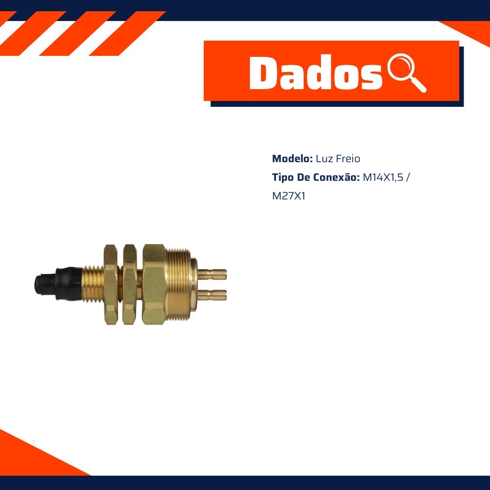 Interruptor de Luz de Freio - M14 x 1.5 M27 x 1 - 3-RHO - 325