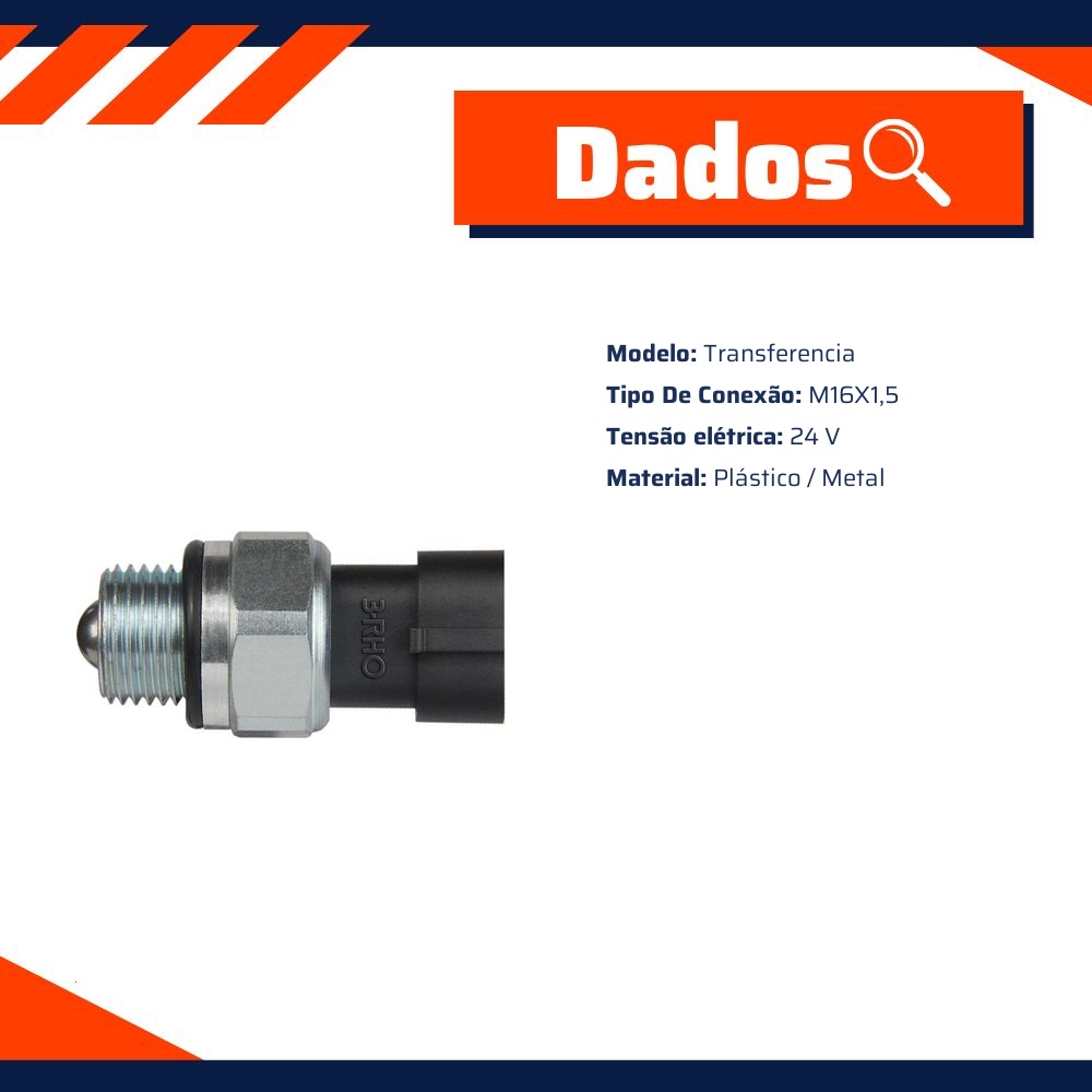Interruptor de Transferência - M16 x 1.5 - 3-RHO - 6642