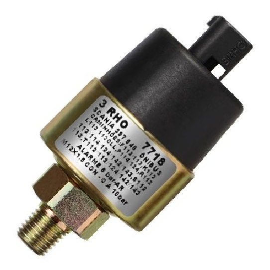 Sensor Mecânico de Pressão de Ar - 0 a 10 Bar - 3-RHO - 7718
