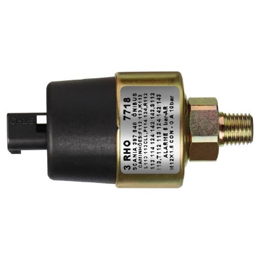 Sensor Mecânico de Pressão de Ar - 0 a 10 Bar - 3-RHO - 7718