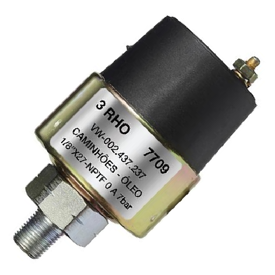 Sensor Mecânico de Pressão do Óleo - 0 a 7 Bar - 3-RHO - 7709