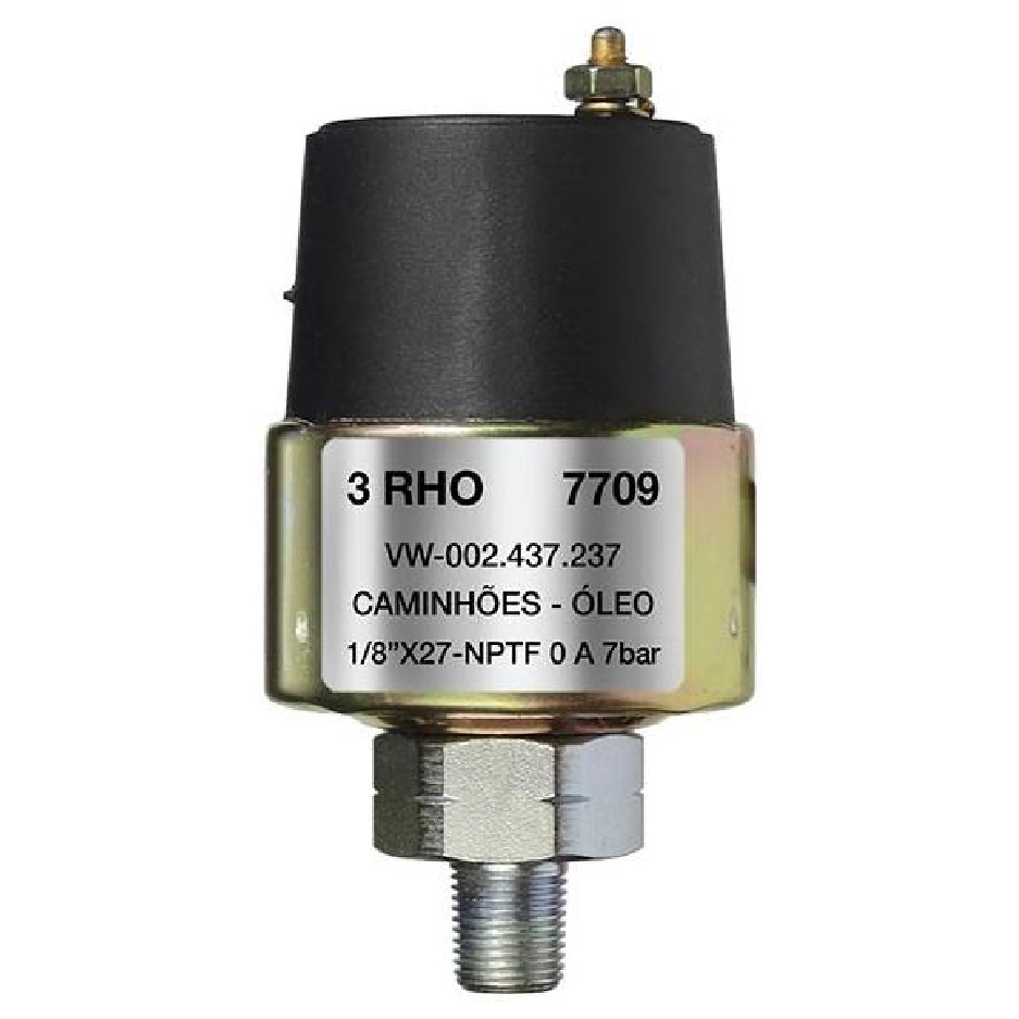 Sensor Mecânico de Pressão do Óleo - 0 a 7 Bar - 3-RHO - 7709