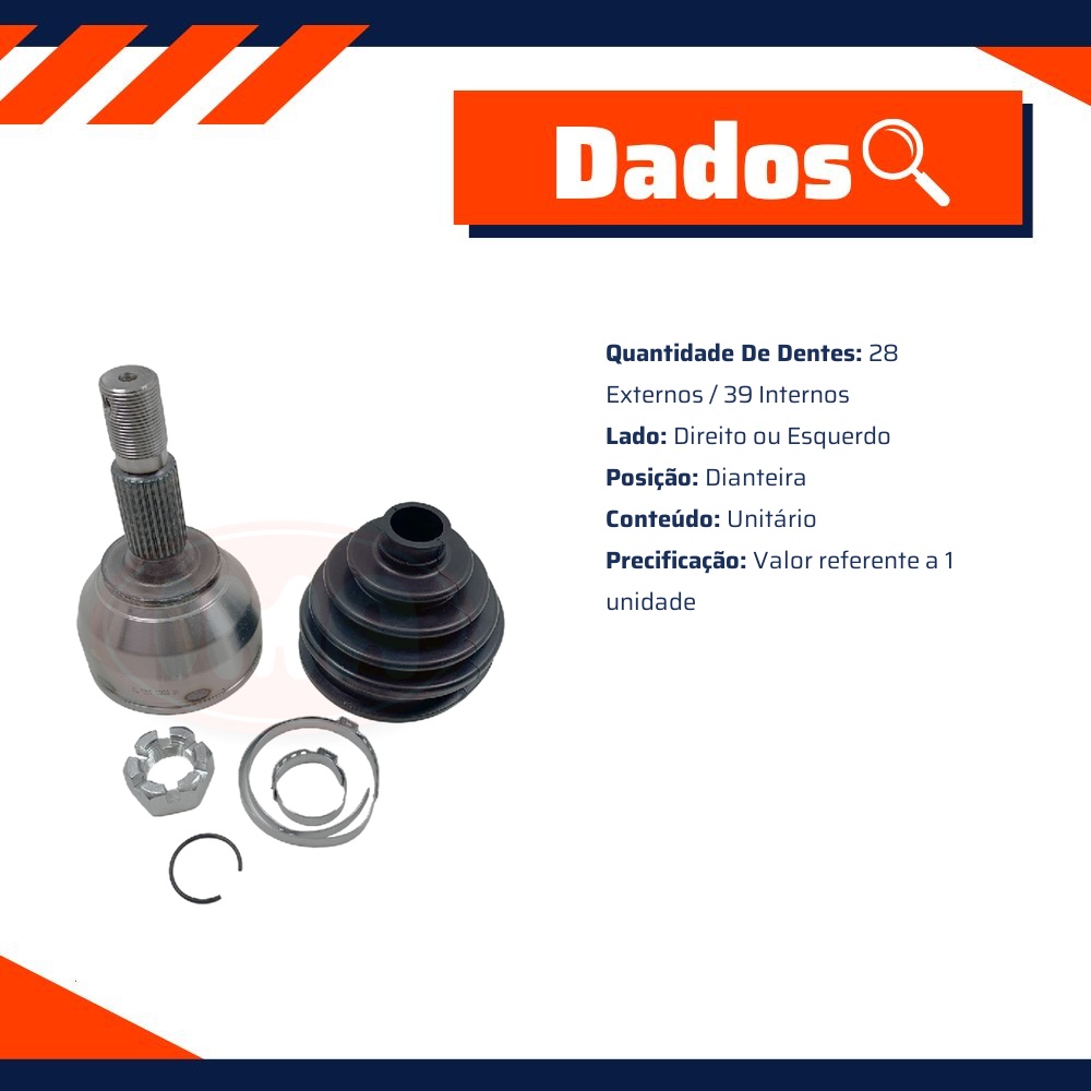 Ponteira Homocinética para Citroen Jumpy e Peugeot Expert - IMA - AL-1805