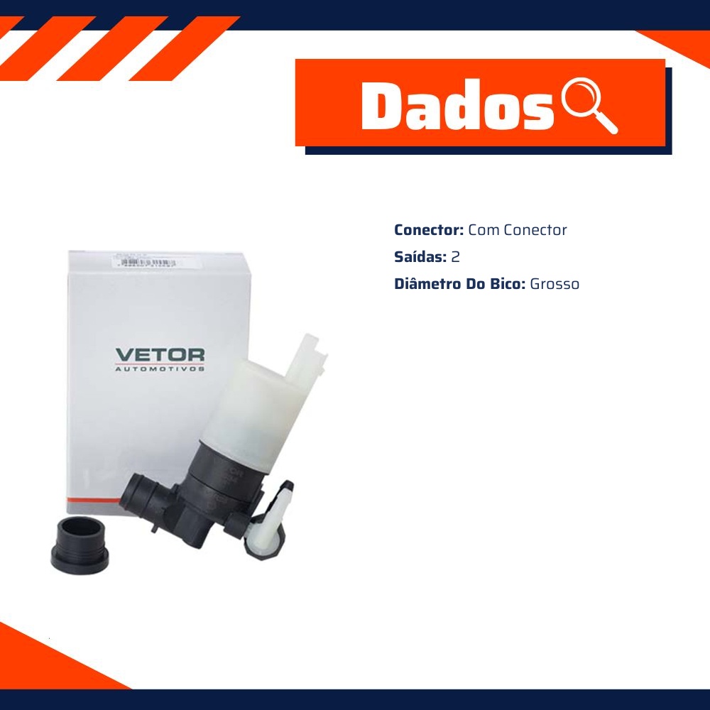 Bombinha Bico Grosso Água 2 Saídas 12V - Vetor - Bgr2S