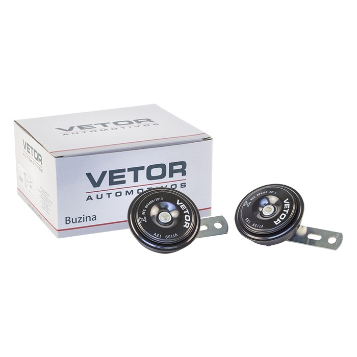 Buzina 12V para Renault Fluence e Megane - Vetor - Vt139