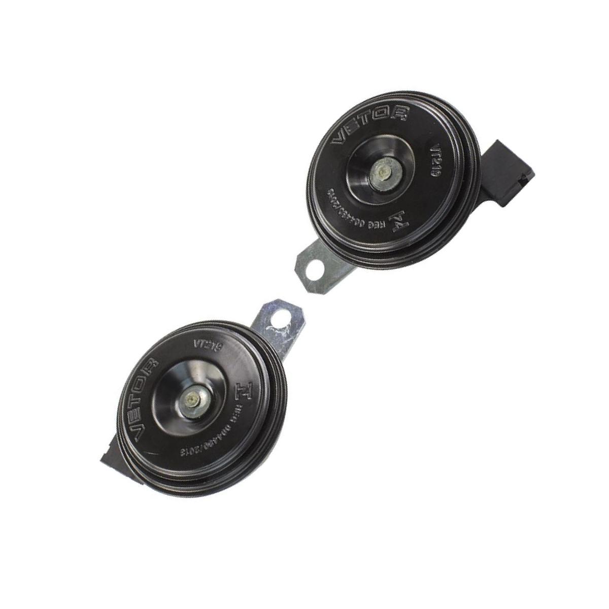 Buzina 12V 75mm com Conector para Toyota Hilux - Vetor - Vt219