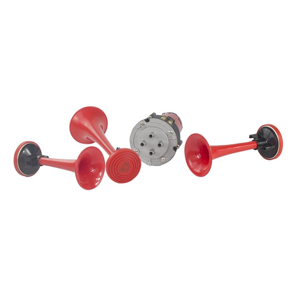Buzina 3 Cornetas 12V - Vetor - Vt064