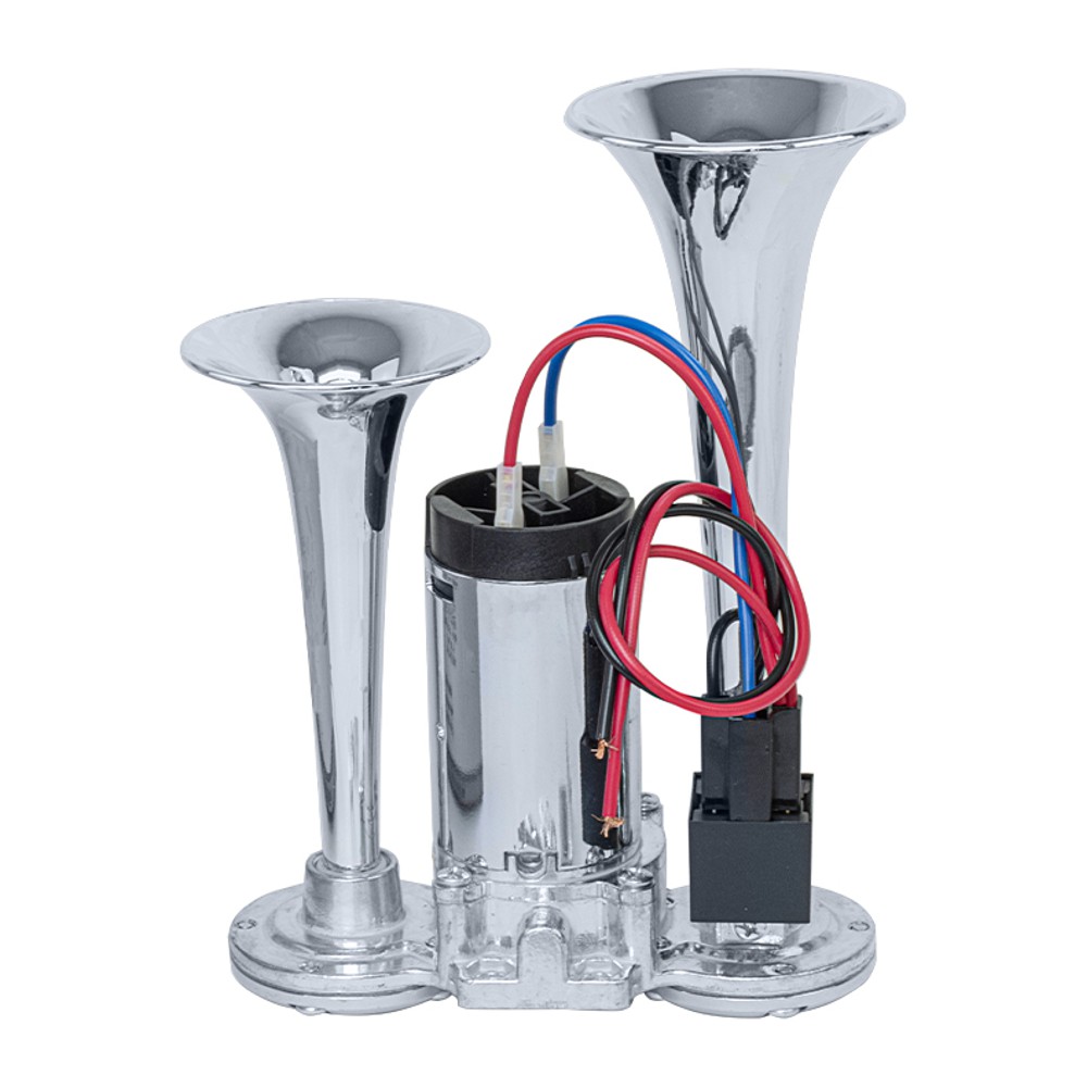 Buzina 2 Cornetas com Compressor Imbutido 12V - Vetor - Vt059