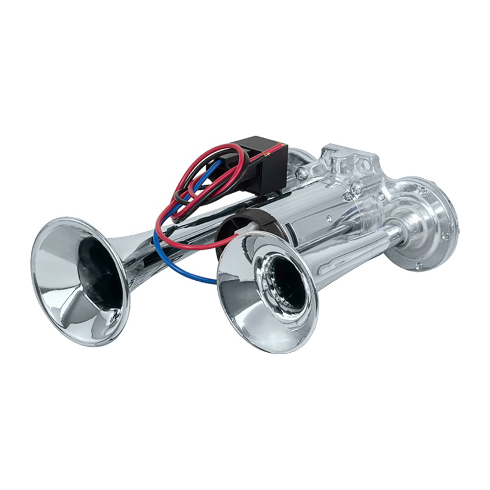 Buzina 2 Cornetas com Compressor Imbutido 12V - Vetor - Vt059