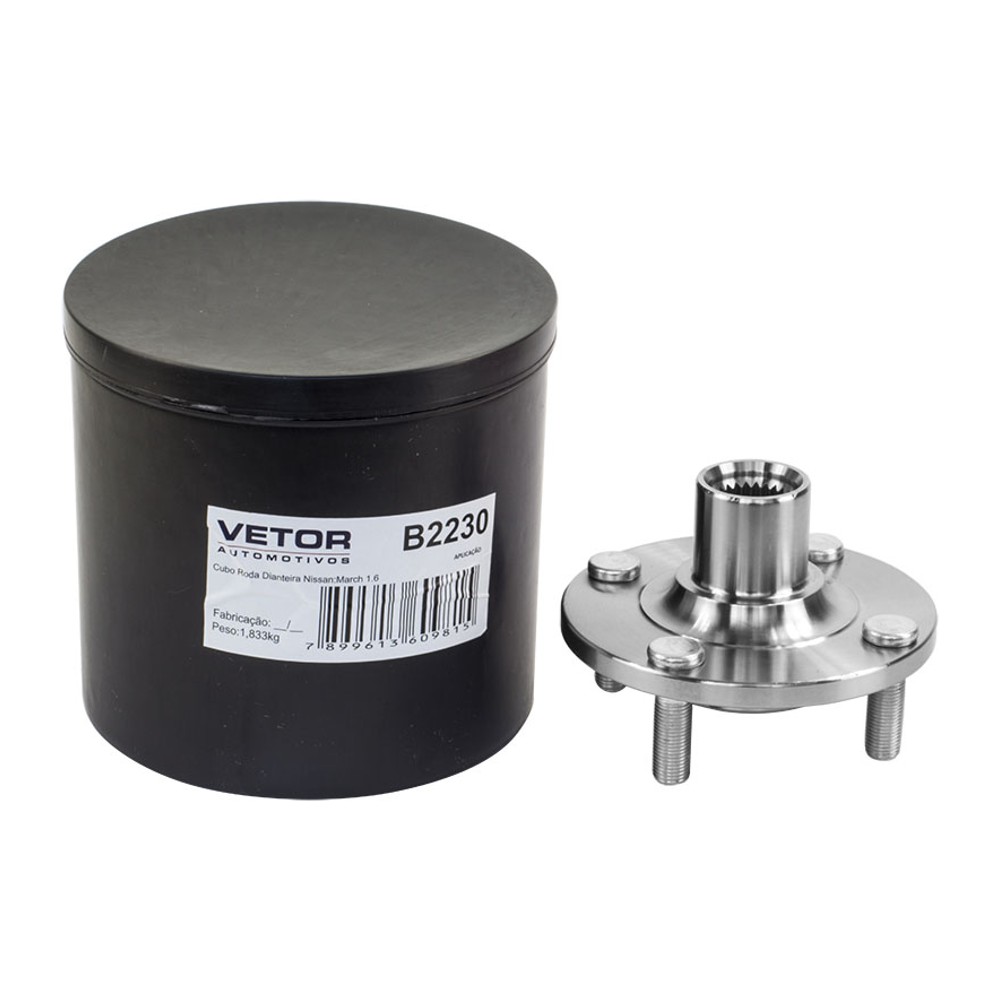 Cubo de Roda Dianteiro 25 Dentes para Nissan March - Vetor - B2230