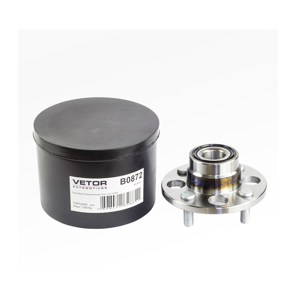 Cubo de Roda Traseiro para Honda Civic - Vetor - B0872