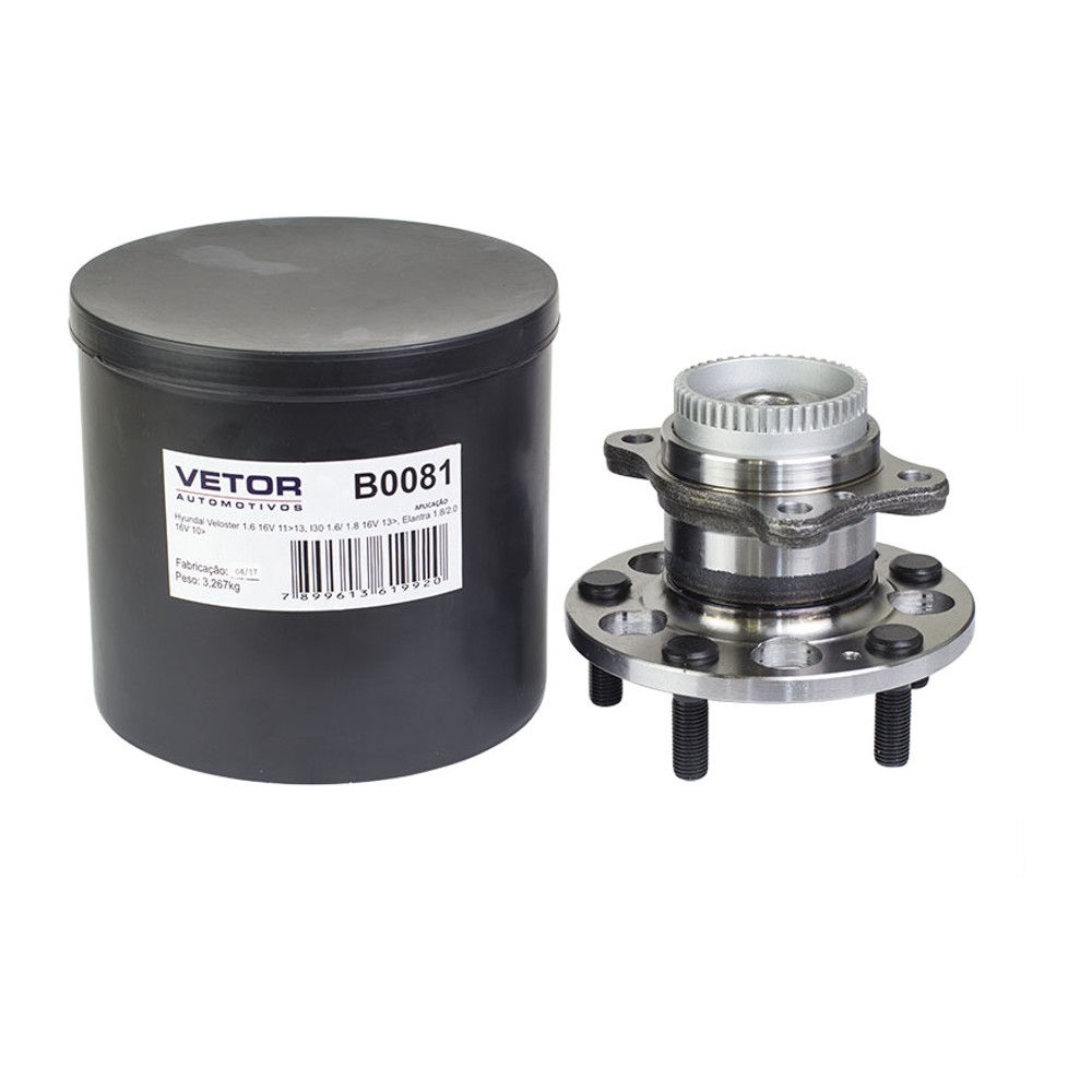 Cubo de Roda Traseiro para Kia Cerato - Vetor - B0081