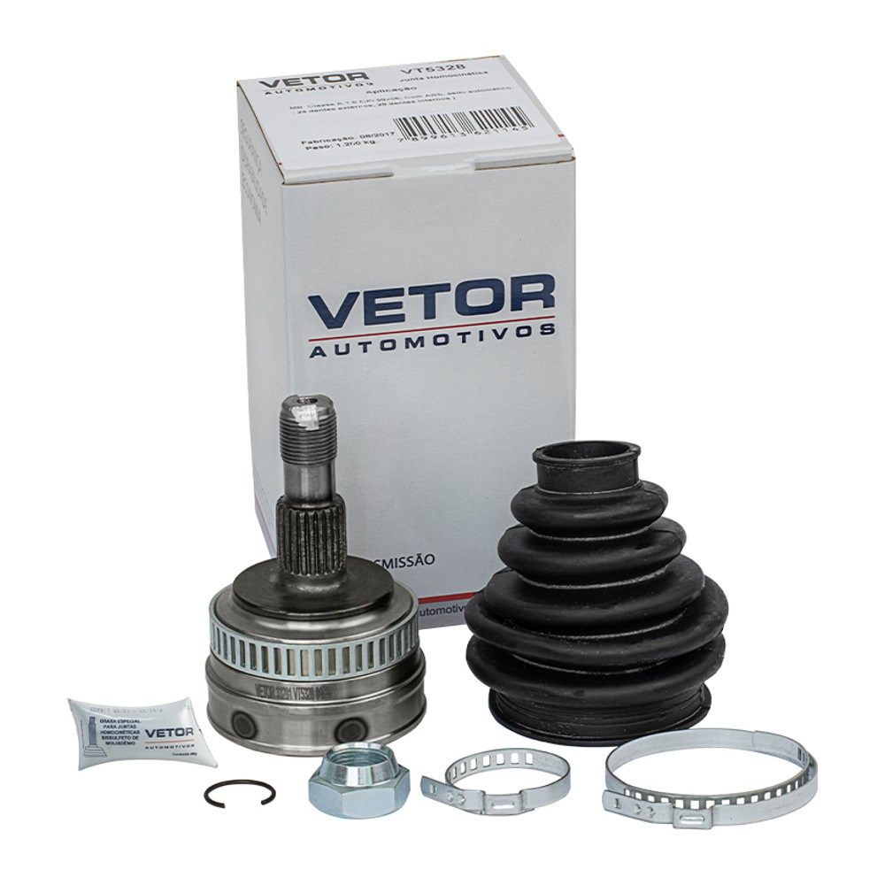 Junta Homocinética para Câmbio Semi-Automático com ABS para Mercedes-Benz A 160 - Vetor - Vt5328