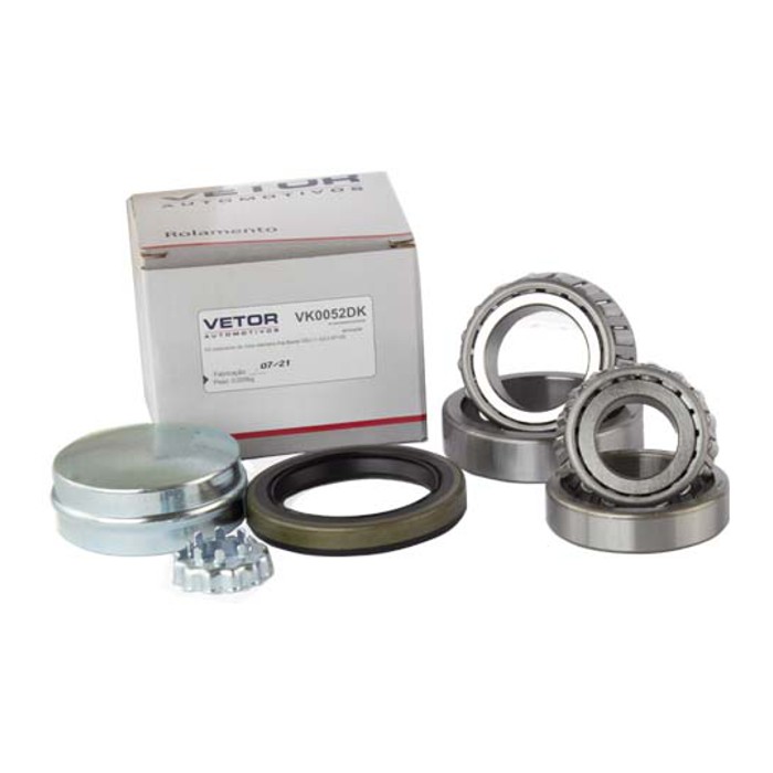Kit Rolamento Roda Dianteira Direita ou Esquerda - Vetor - Vk0052Dk