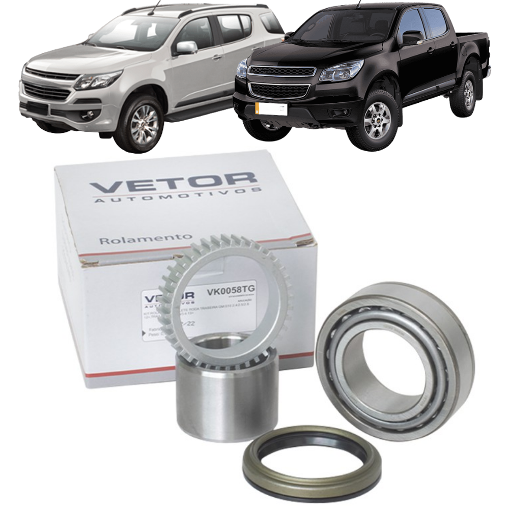 Kit de Rolamento da Roda Traseira para Chevrolet S10 e Trailblazer - Vetor - Vk0058Tg