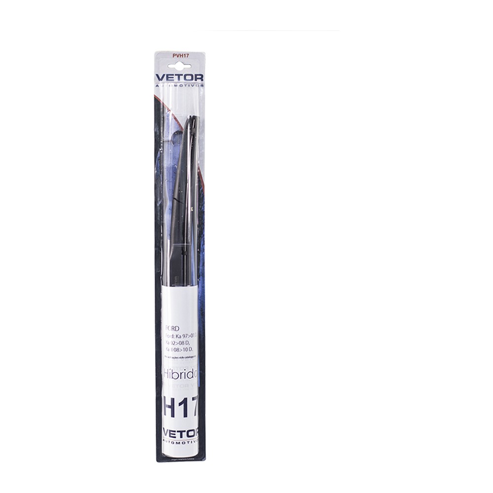 Palheta Dianteira Híbrida 17" para Ford Ka - Vetor - Pvh17
