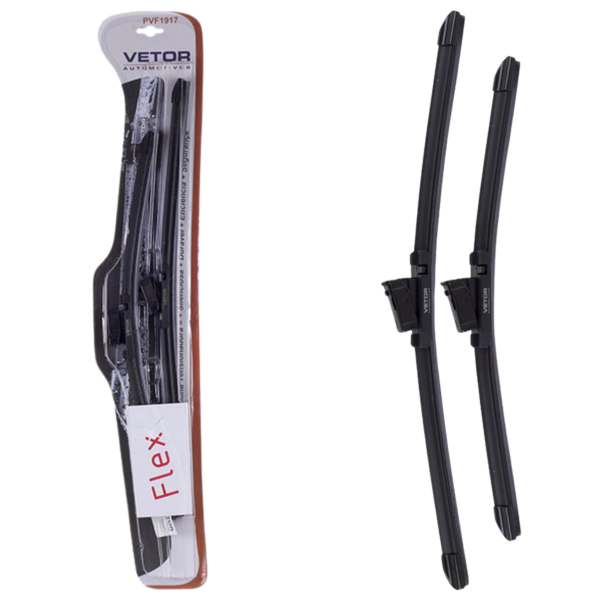 Par Palheta Flex Específica Dianteira 19" e 17" para Ford Ka - Vetor - Pvf1917
