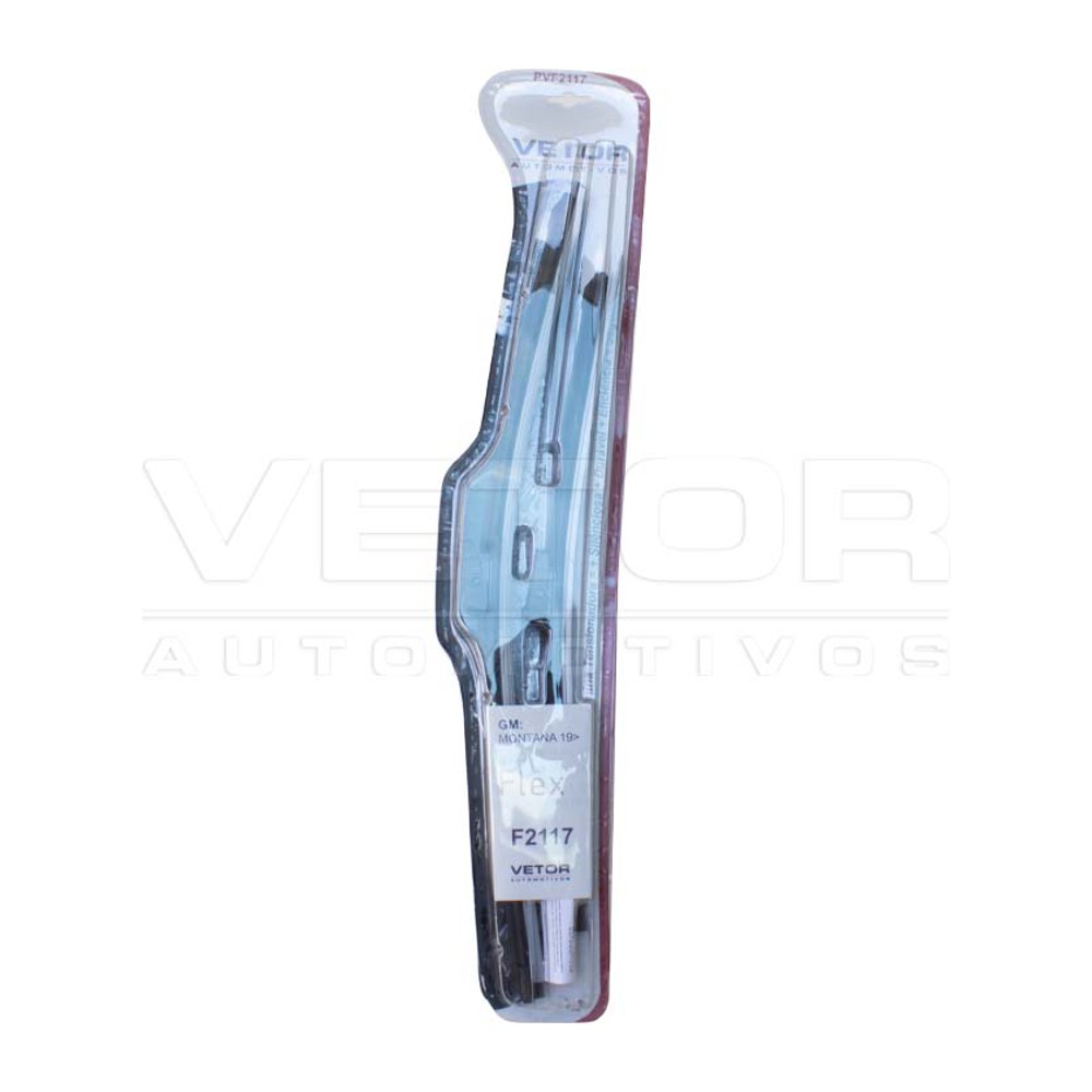 Par Palheta Flex Específica Dianteira 21" e 17" para Chevrolet Montana - Vetor - Pvf2117