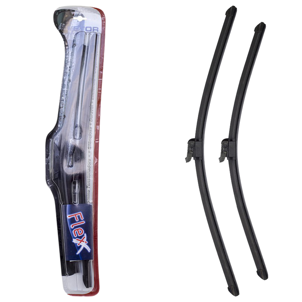 Par Palheta Flex Específica Dianteira 24" e 15" para Audi A1 e Chery FACE - Vetor - Pvf2415A