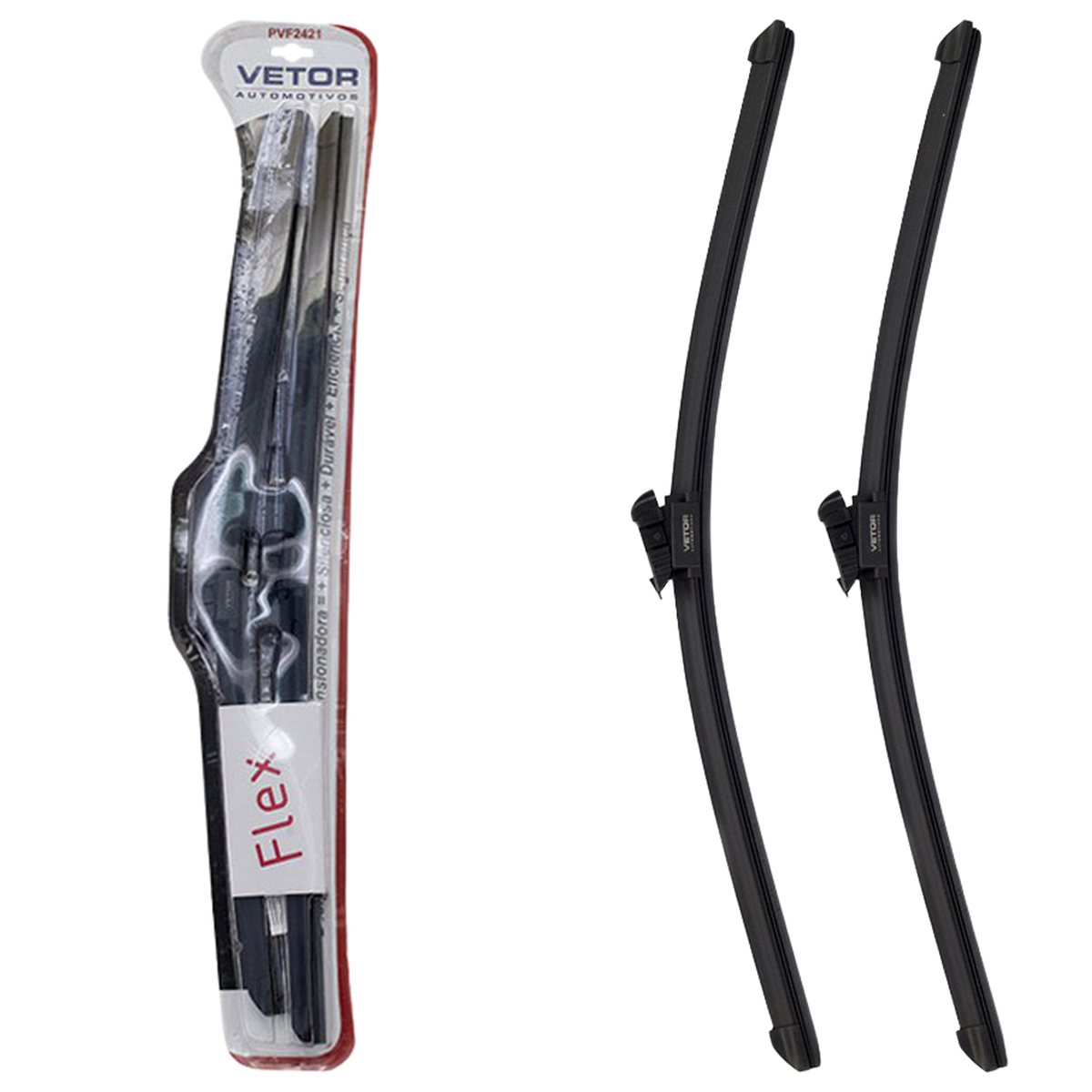 Par Palheta Flex Específica Dianteira 24" e 20" - Vetor - Pvf2420