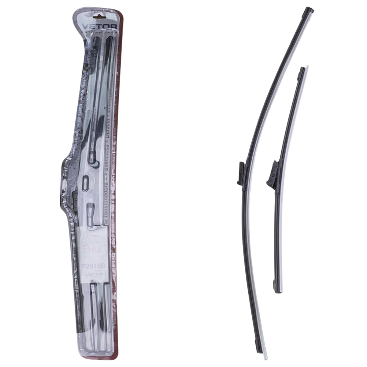 Par Palheta Flex Específica Dianteira 26" e 16" para BMW X1 - Vetor - Pvf2616B