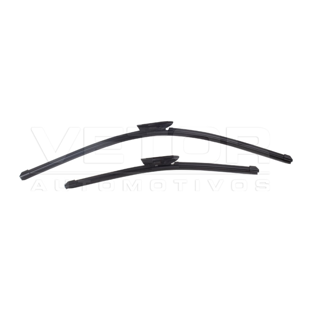 Par Palheta Flex Específica Dianteira 26" e 17" para Citroen C4 Cactus - Vetor - Pvf2617C