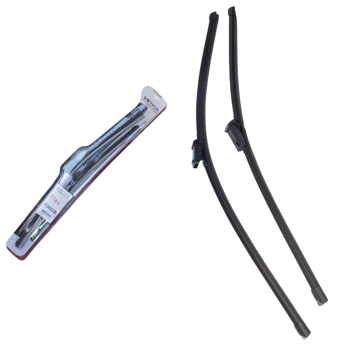 Par Palheta Flex Específica Dianteira 26" e 22" para Mercedes-Benz GLE 350 e GLE 400 - Vetor - Pvf2622B