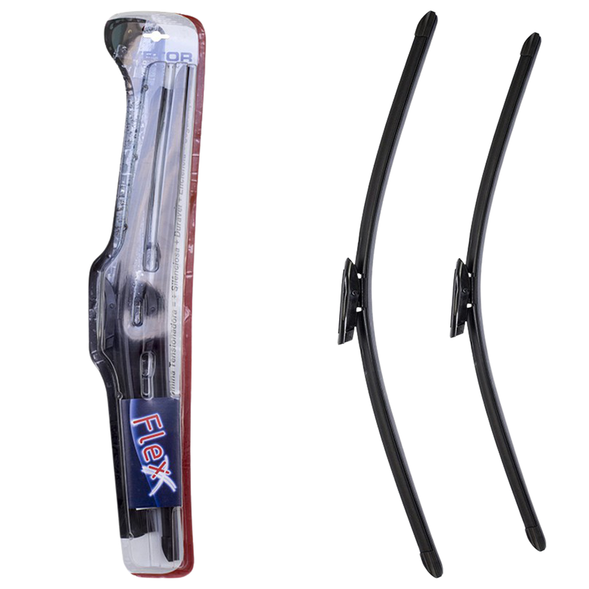 Par Palheta Flex Específica Dianteira 26" e 22" para Renault Scenic - Vetor - Pvf2622S