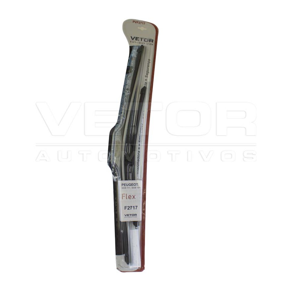 Par Palheta Flex Específica Dianteira 27" e 17" para Peugeot 3008 e 5008 - Vetor - Pvf2717