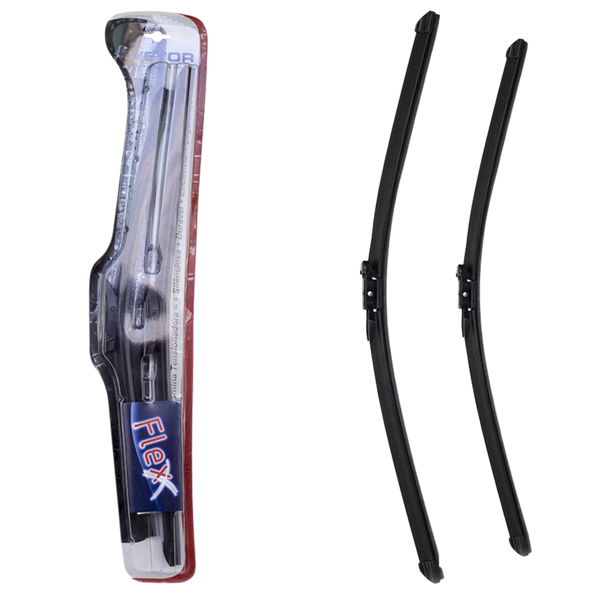 Par Palheta Flex Específica Dianteira 28" e 22" para Citroen C5 e C5 Tourer - Vetor - Pvf2822
