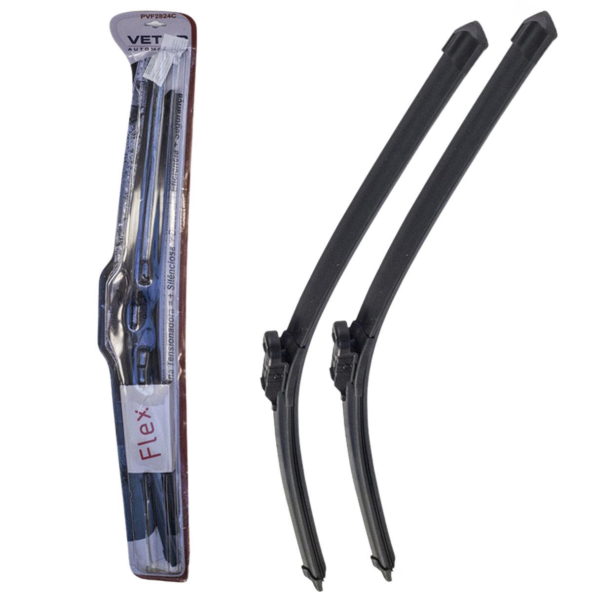 Par Palheta Flex Específica Dianteira 28" e 24" para Citroen C4 VTR - Vetor - Pvf2824C