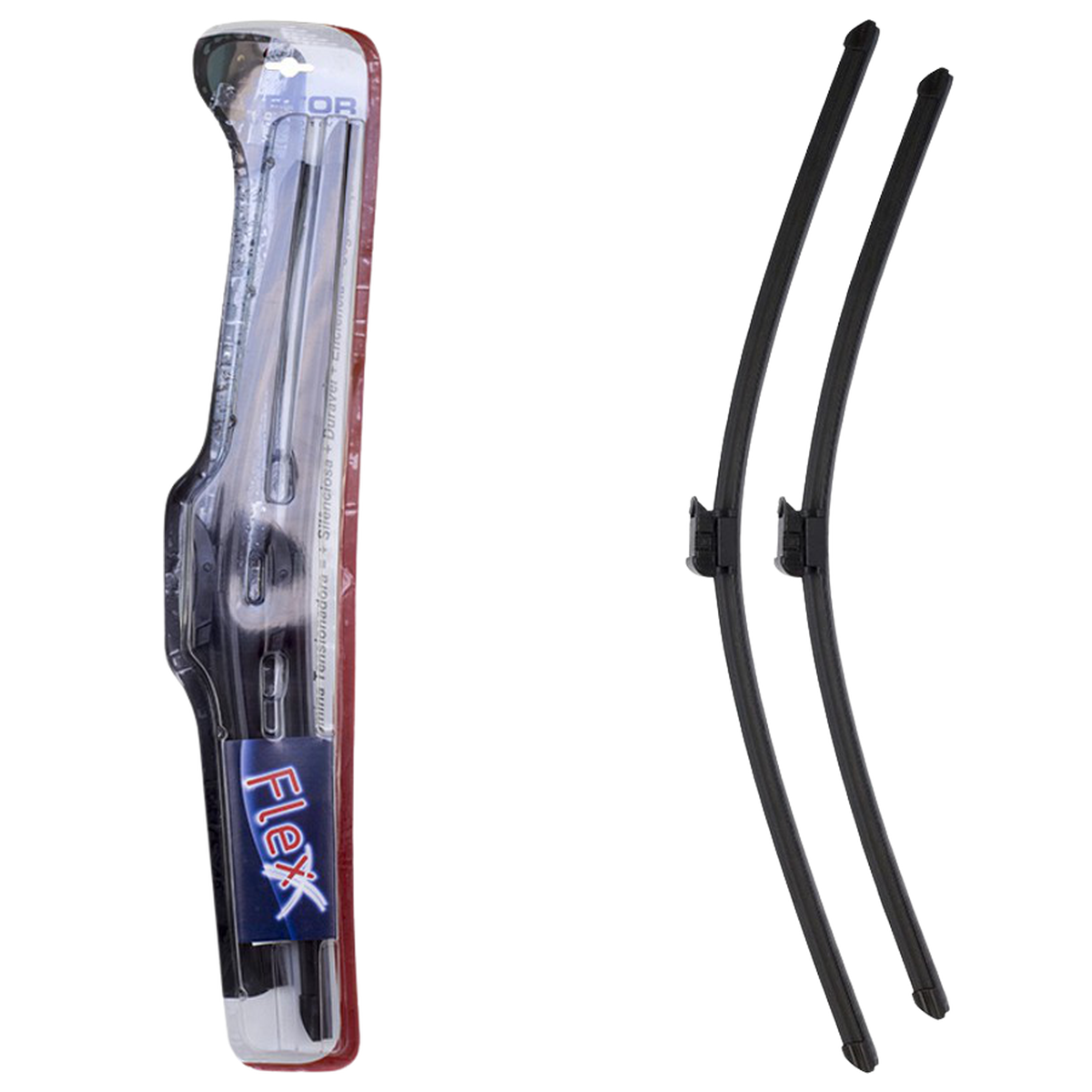 Par Palheta Flex Específica Dianteira 29" e 25" para Citroen DS5 - Vetor - Pvf2925