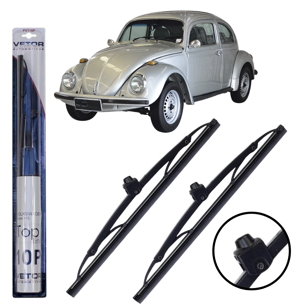 Par Palheta Top Line Dianteira 10" para Volkswagen Fusca - Vetor - Pvt10P