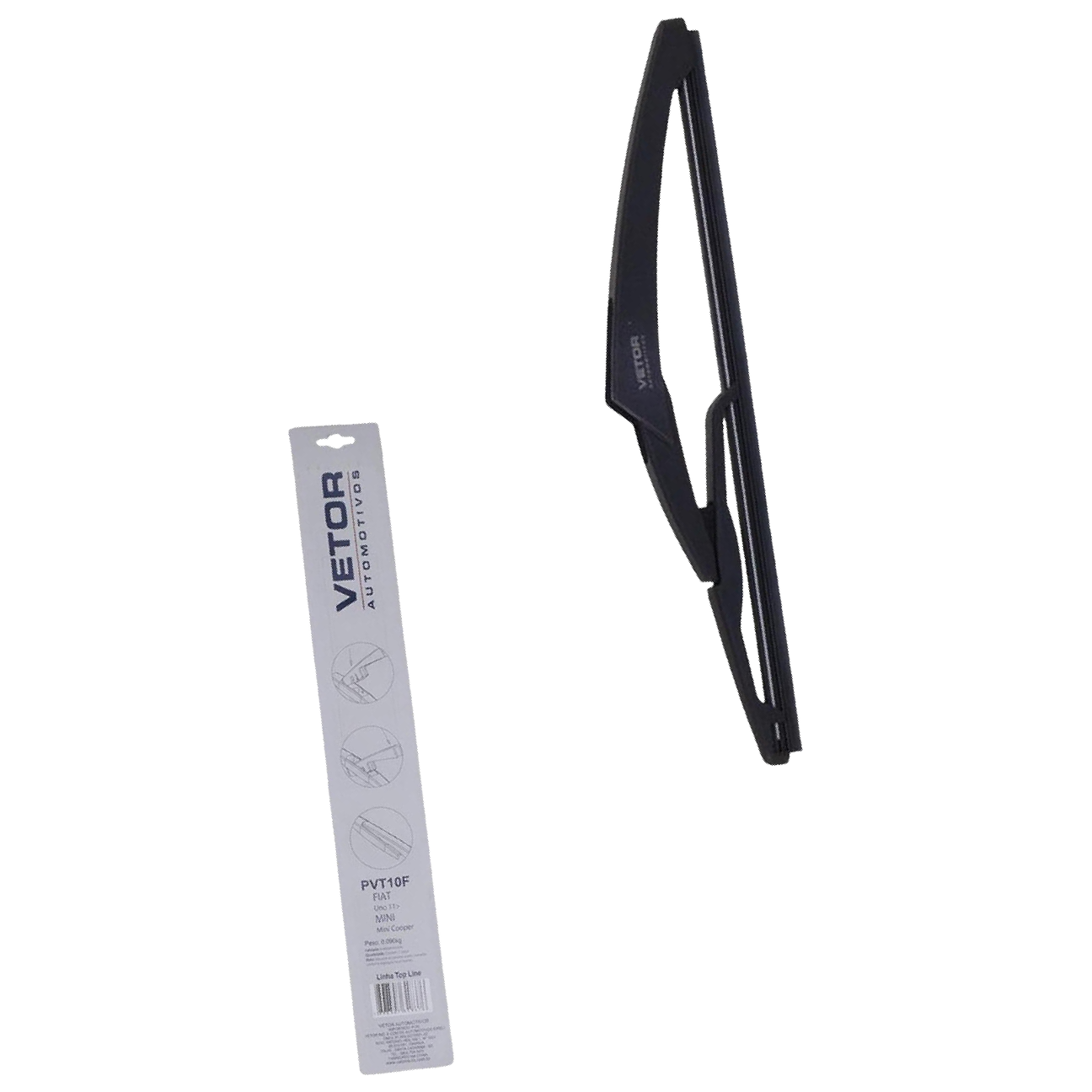 Palheta Top Line Traseira 10" - Vetor - Pvt10F
