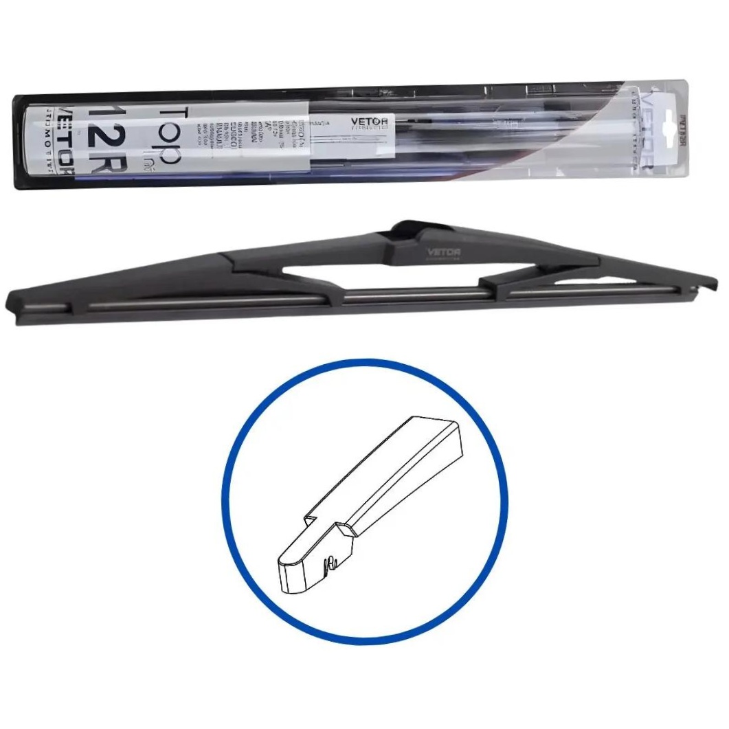 Palheta Top Line Traseira 12" - Vetor - Pvt12R