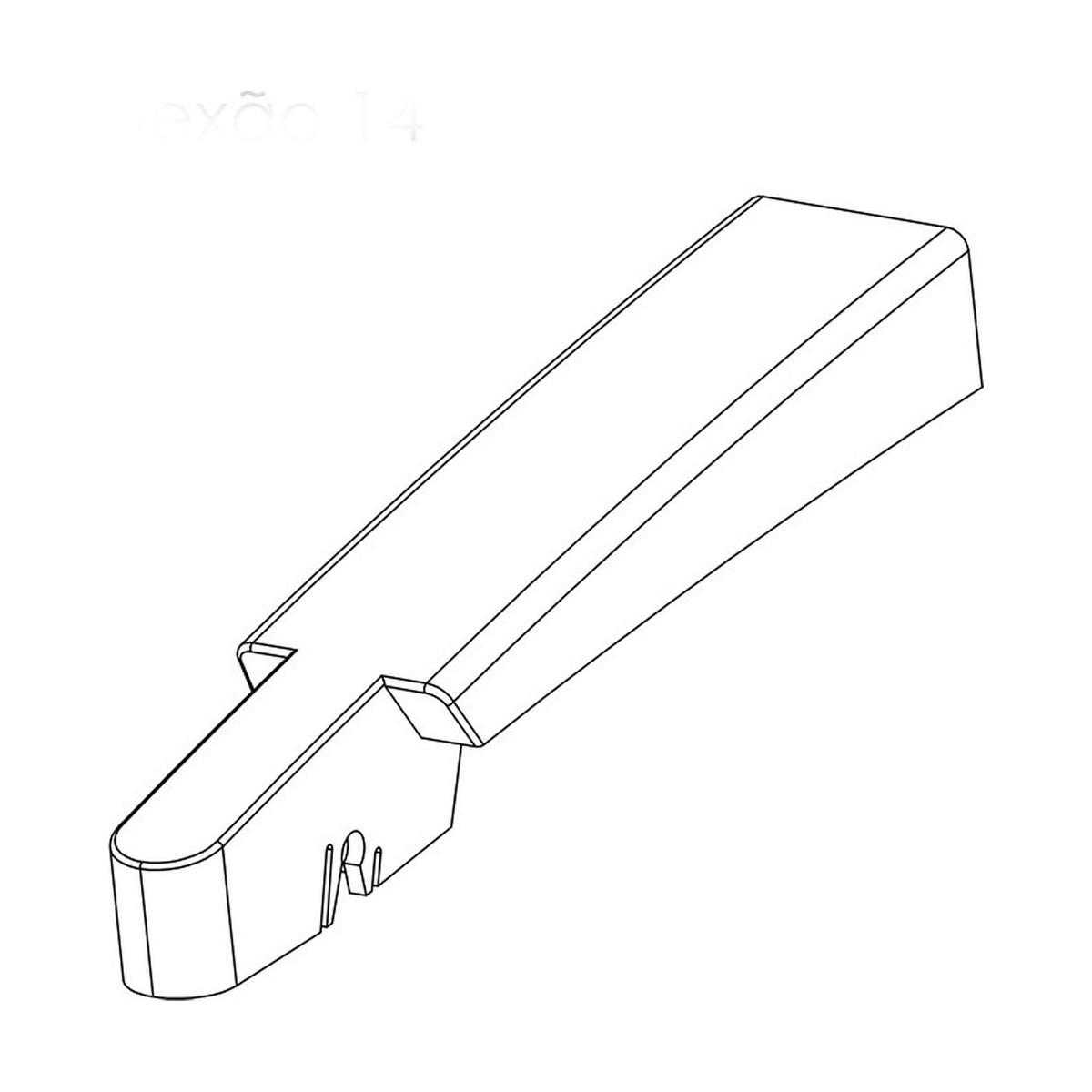 Palheta Top Line Traseira 14" para KIA Carens e Mohave - Vetor - Pvt14K