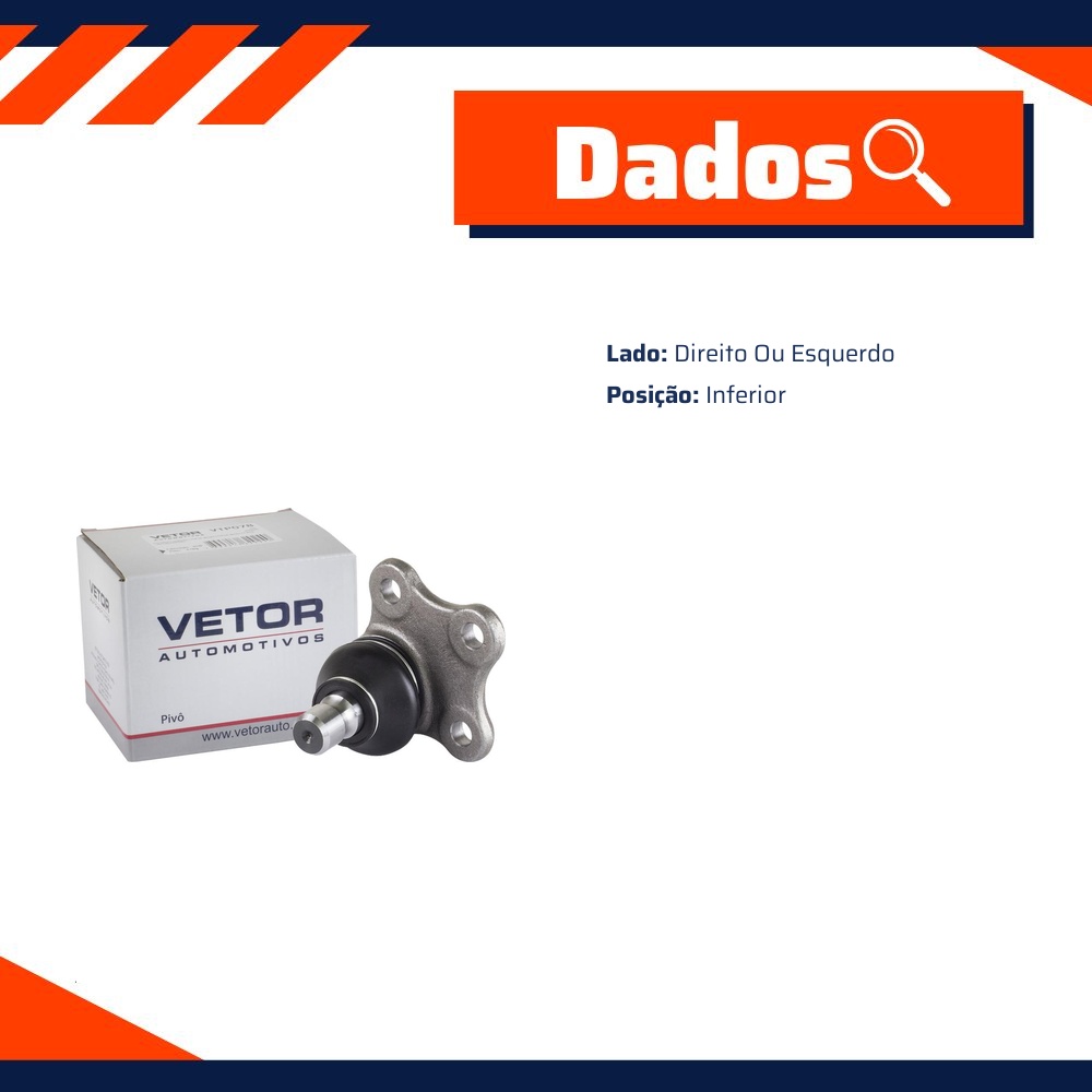 Pivo Inferior para Ford Mondeo - Vetor - Vtp078