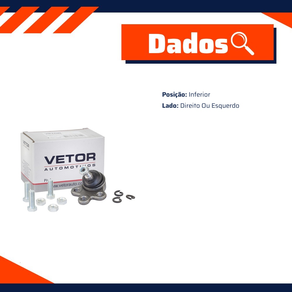 Pivo Inferior para Chevrolet Captiva - Vetor - Vtp015