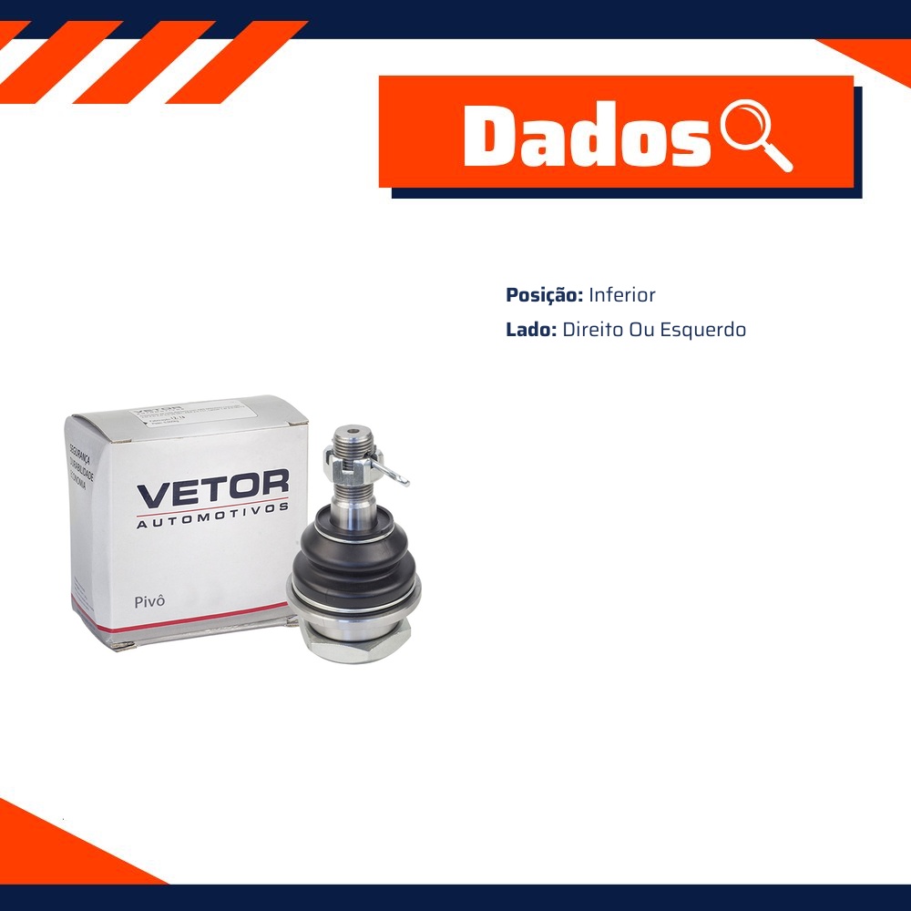 Pivo Inferior para Nissan Frontier e X-TERRA - Vetor - Vtp122