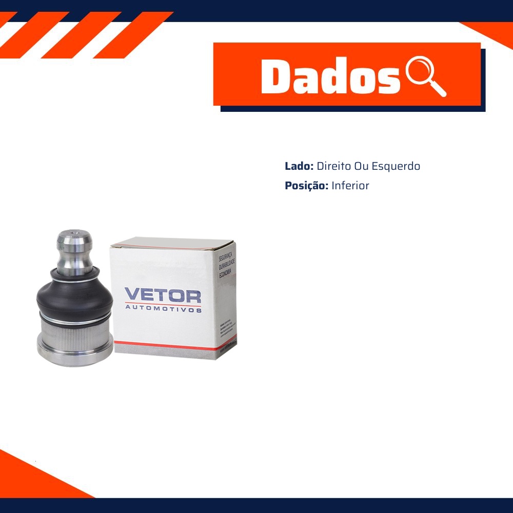 Pivo Inferior para Renault Master - Vetor - Vtp130