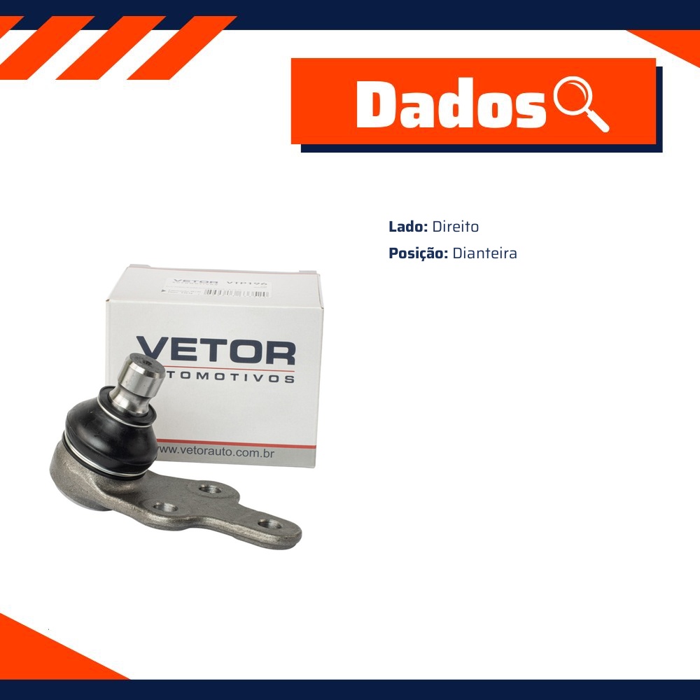 Pivo Inferior Direito para Ford Focus - Vetor - Vtp196