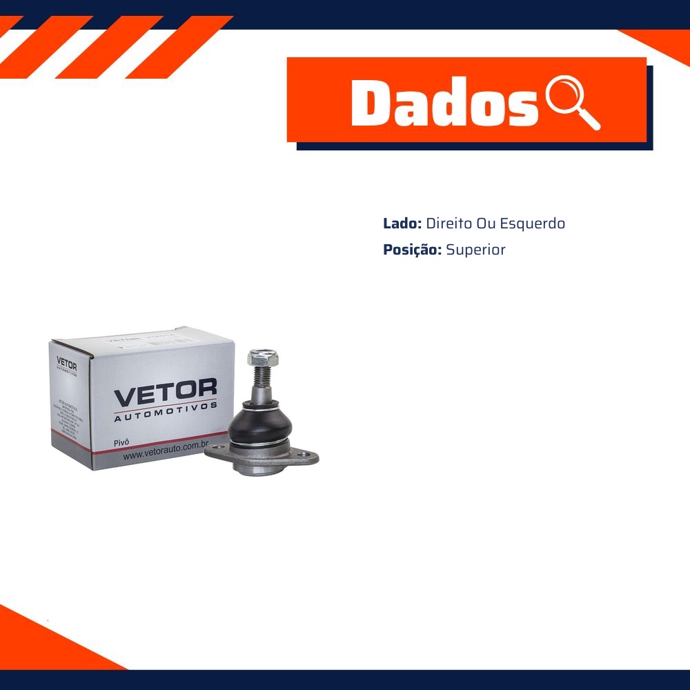 Pivo Superior para Chevrolet Caravan e Opala - Vetor - Vtp014