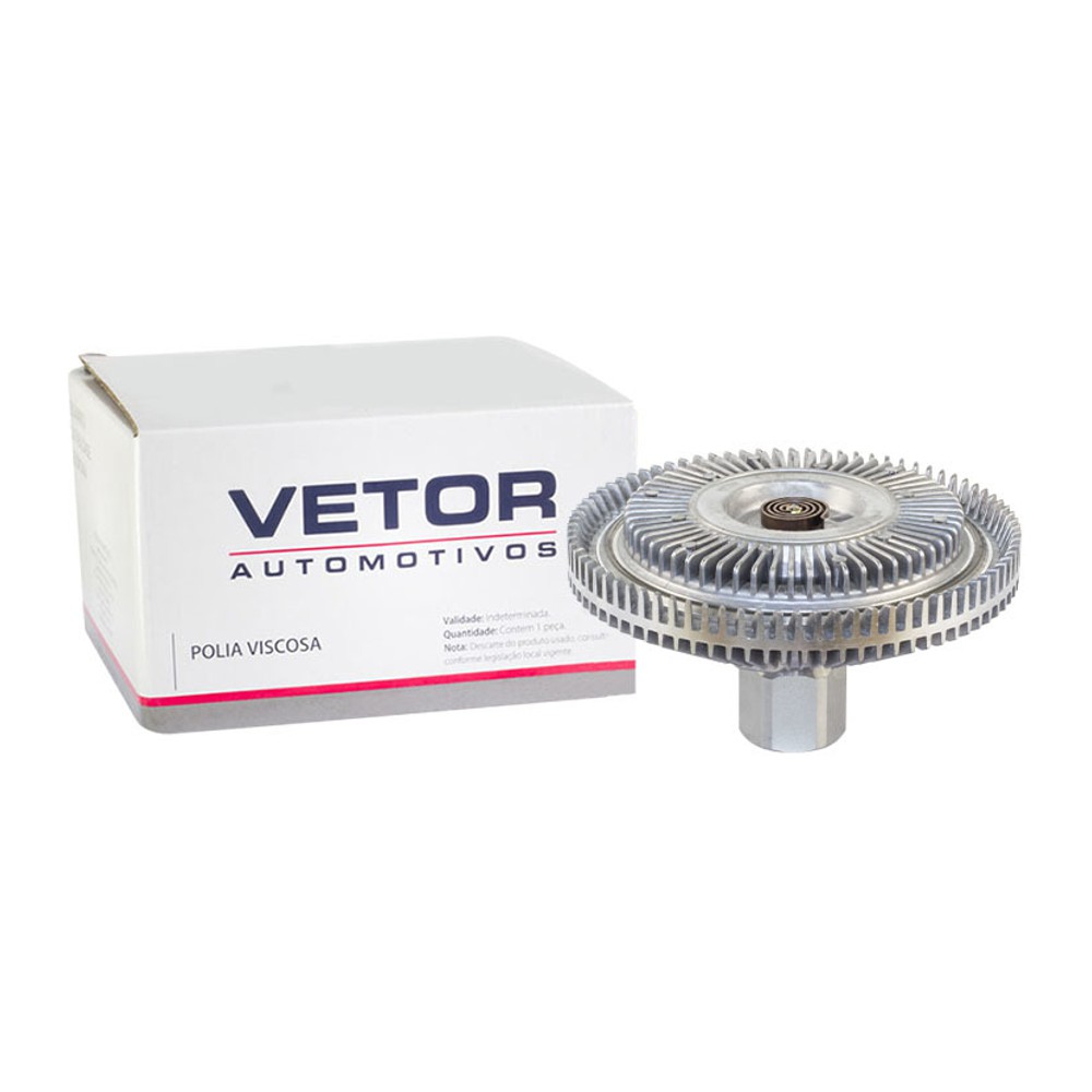 Polia da Embreagem Viscosa Ventoinha para Ford Ranger e Troller T4 - Vetor - Vpv040