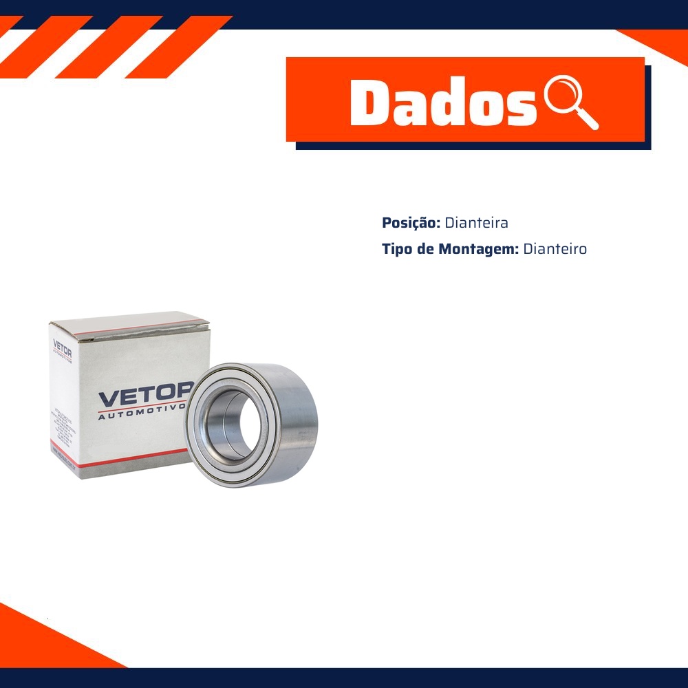 Rolamento da Roda Dianteira para Kia Picanto - Vetor - 366635