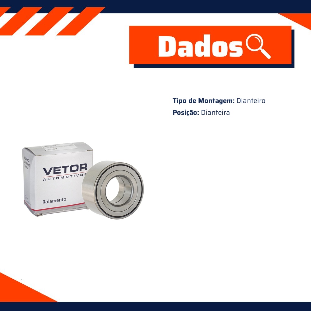 Rolamento da Roda Dianteira para Mitsubishi ASX e Outlander - Vetor - 408040